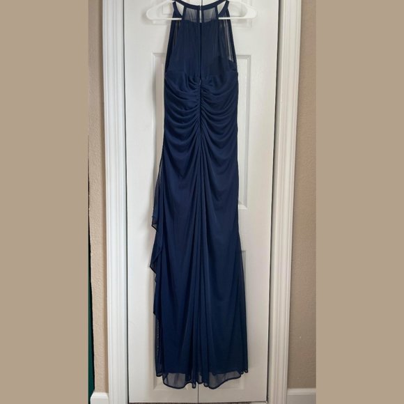 DB Studio Bridesmaids Dress with Illusion Neckline | Marine Size 12 - Picture 7 of 15